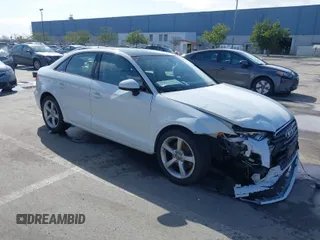 2015 Audi A3 1.8T Premium with VIN WAUACGFF2F1120821, listed as a IAAI auction lot 41589909 with 99,186 mi miles. Bid and sale history available at carsss.com. Image 1.