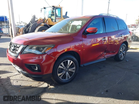 2017 Nissan Pathfinder SV with VIN 5N1DR2MM2HC655993, listed as a IAAI auction lot 41108207 with 139,733 mi miles. Bid and sale history available at carsss.com. Image 17.