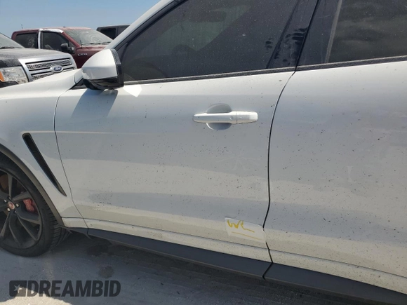 2020 Jaguar F-Pace SVR with VIN SADCZ2EE8LA631407, listed as a Copart auction lot 75533654 with Not Provided miles and Non Repairable. Bid and sale history available at DreamBid. Image 13.