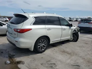 2015 Infiniti QX60 with VIN 5N1AL0MMXFC538815, listed as a Copart auction lot 62143805 with 84,910 mi miles and Salvage title. Bid and sale history available at DreamBid. Image 3.