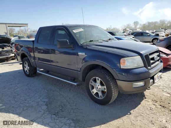 2004 Ford F-150 XLT with VIN 1FTPW14574KB14841, listed as a Copart auction lot 52096655 with 214,783 mi miles and Clean Title. Bid and sale history available at carsss.com. Image 4.