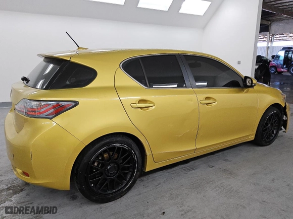 2012 Lexus CT 200h with VIN JTHKD5BH2C2064352, listed as a Copart auction lot 50313085 with 0 mi miles and Clean Title. Bid and sale history available at carsss.com. Image 3.