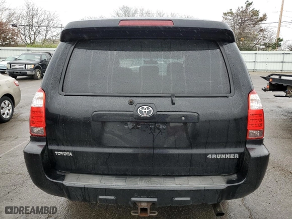 2006 Toyota 4Runner SR5 with VIN JTEBU14R968064071, listed as a Copart auction lot 52054305 with 223,576 mi miles and Clean Title. Bid and sale history available at carsss.com. Image 6.