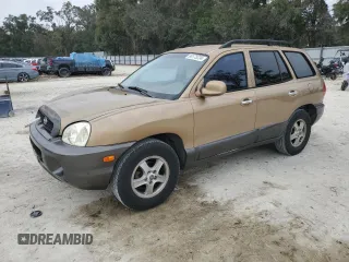 2001 Hyundai Santa Fe GLS with VIN KM8SC83D61U039954, listed as a Copart auction lot 86175224 with 378,265 mi miles and Salvage Title. Bid and sale history available at carsss.com. Image 1.