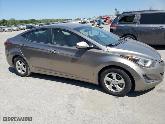 2014 Hyundai Elantra Limited with VIN 5NPDH4AE6EH522475, listed as a Copart auction lot 53468865 with 119,684 mi miles and Salvage Title. Bid and sale history available at carsss.com. Image 4.