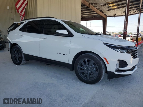 2024 Chevrolet Equinox RS z VIN 3GNAXMEG5RS217098, wystawiony jako Copart lot #58026325 z przebiegiem 10 744 mil mil oraz Nie do naprawy • Non repairable. Historia ofert i sprzedaży dostępna na DreamBid. Obrazek 4.