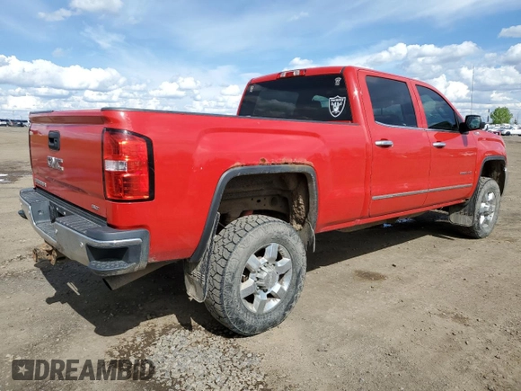 2015 GMC Sierra 2500HD SLT with VIN 1GT12ZEGXFF103781, listed as a Copart auction lot 58425885 with 292,156 mi miles and Clean title. Bid and sale history available at DreamBid. Image 3.