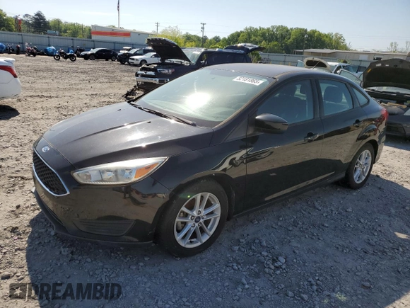 2018 Ford Focus SE with VIN 1FADP3F29JL316364, listed as a Copart auction lot 52181865 with 76,807 mi miles and Clean Title. Bid and sale history available at carsss.com. Image 1.