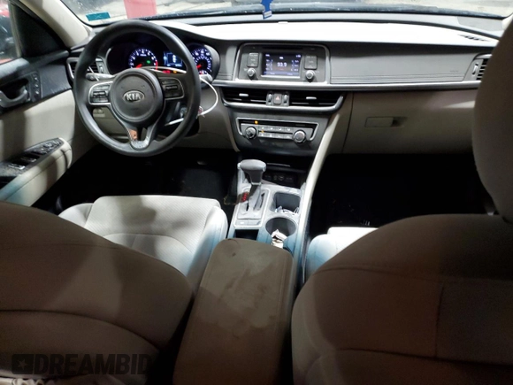 2016 Kia Optima LX with VIN 5XXGT4L38GG019021, listed as a Copart auction lot 42590785 with 94,728 mi miles and Salvage Title. Bid and sale history available at DreamBid. Image 8.