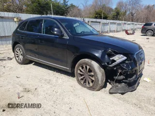 2014 Audi Q5 Premium Plus with VIN WA1LFAFP9EA054480, listed as a Copart auction lot 50327955 with 0 mi miles and Salvage Title. Bid and sale history available at carsss.com. Image 4.