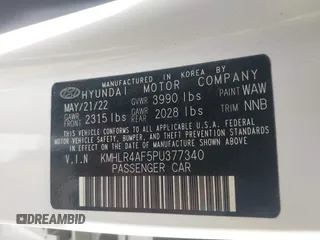 2023 Hyundai Elantra N Line z VIN KMHLR4AF5PU377340, wystawiony jako IAAI lot #42153338 z przebiegiem 50 314 mil mil oraz . Historia ofert i sprzedaży dostępna na DreamBid. Obrazek 9.