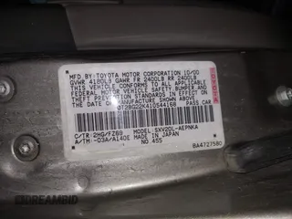 2001 Toyota Camry CE z VIN JT2BG22K410544168, wystawiony jako IAAI lot #42201412 z przebiegiem 158 500 mil mil oraz . Historia ofert i sprzedaży dostępna na DreamBid. Obrazek 9.