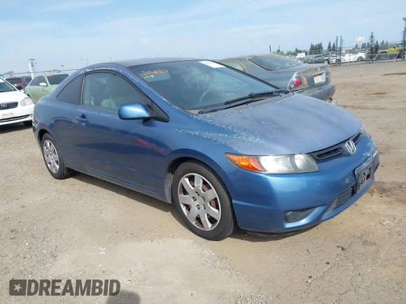 2008 Honda Civic Cpe LX with VIN 2HGFG12648H535418, listed as a IAAI auction lot 42040685 with 196,183 mi miles. Bid and sale history available at carsss.com. Image 1.