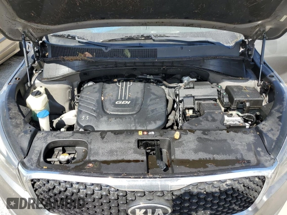2017 Kia Sorento EX V6 with VIN 5XYPH4A56HG235968, listed as a Copart auction lot 42816975 with 0 mi miles and Salvage Title. Bid and sale history available at carsss.com. Image 12.