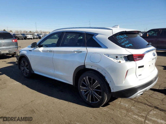 2023 Infiniti QX50 SENSORY with VIN 3PCAJ5EBXPF111868, listed as a Copart auction lot 40679204 with 1,723 mi miles. Bid and sale history available at carsss.com. Image 2.