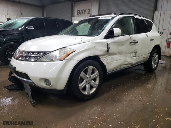 2006 Nissan Murano SE with VIN JN8AZ08W06W521779, listed as a Copart auction lot 80955274 with 179,686 mi miles and Salvage Title. Bid and sale history available at carsss.com. Image 1.