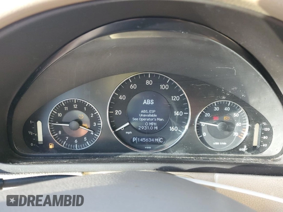 2009 Mercedes-Benz CLK 350 with VIN WDBTK56F19T103518, listed as a Copart auction lot 44406055 with 145,634 mi miles and Salvage title. Bid and sale history available at DreamBid. Image 9.