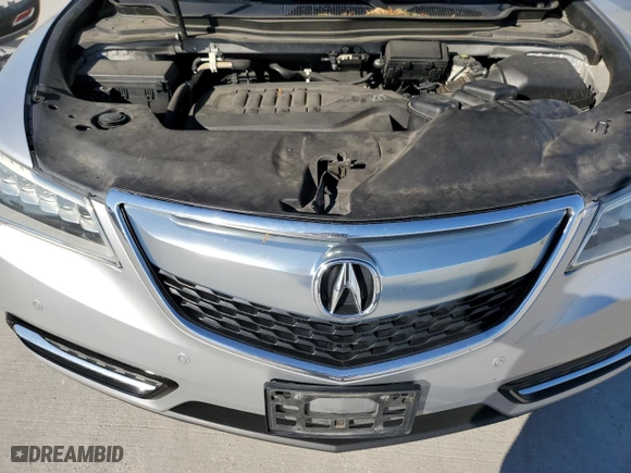 2015 Acura MDX Advance/Entertainment Pkg with VIN 5FRYD3H88FB014739, listed as a Copart auction lot 82760424 with 165,017 mi miles and Salvage Title. Bid and sale history available at carsss.com. Image 12.