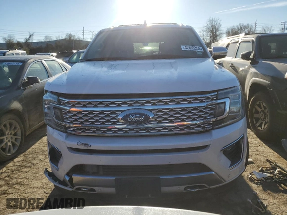 2019 Ford Expedition Max Platinum z VIN 1FMJK1MT3KEA53639, wystawiony jako Copart lot #42505355 z przebiegiem 121 078 mil mil oraz Szkoda całkowita • Salvage title. Historia ofert i sprzedaży dostępna na DreamBid. Obrazek 5.