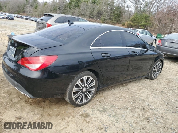 2017 Mercedes-Benz CLA with VIN WDDSJ4GBXHN493923, listed as a Copart auction lot 52911215 with 146,898 mi miles and Clean Title. Bid and sale history available at carsss.com. Image 3.