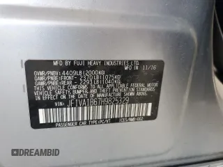 2017 Subaru WRX с VIN JF1VA1B67H9825329, выставлен на аукционе Copart как лот 52322255 с пробегом 97 329 миль миль и Списание • Salvage title. История ставок и продаж доступна на DreamBid. Изображение 12.