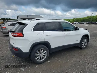 2018 Jeep Cherokee Limited with VIN 1C4PJMDB9JD520660, listed as a Copart auction lot 60024765 with 87,894 mi miles and Salvage title. Bid and sale history available at DreamBid. Image 3.