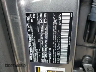 2021 Mercedes-Benz GLS with VIN 4JGFF8KE2MA472213, listed as a Copart auction lot 52400315 with 57,561 mi miles and Salvage Title. Bid and sale history available at carsss.com. Image 13.