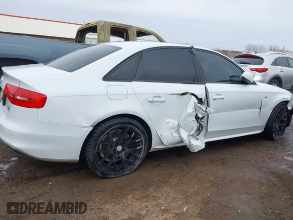 2015 Audi A4 Premium Plus with VIN WAUFFAFL6FN001386, listed as a IAAI auction lot 41711364 with 112,677 mi miles. Bid and sale history available at carsss.com. Image 13.