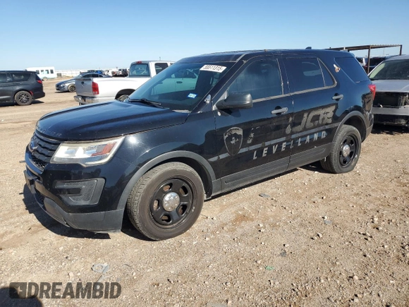 2017 Ford Police Interceptor Utility z VIN 1FM5K8AT9HGC34661, wystawiony jako Copart lot #55511315 z przebiegiem 68 705 mil mil oraz Czysty tytuł • Clean title. Historia ofert i sprzedaży dostępna na DreamBid. Obrazek 1.