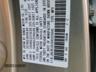 2008 Honda CR-V LX with VIN JHLRE38368C029945, listed as a Copart auction lot 43479775 with 117,318 mi miles and Salvage Title. Bid and sale history available at carsss.com. Image 13.