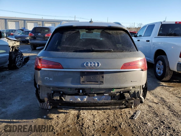 2023 Audi Q5 S line Premium with VIN WA1GAAFY5P2091998, listed as a Copart auction lot 42905015 with 14,041 mi miles and Salvage title. Bid and sale history available at DreamBid. Image 6.