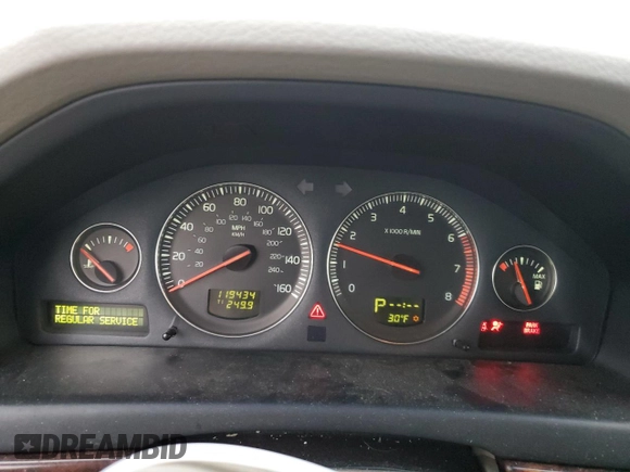 2004 Volvo S80 with VIN YV1TH59H241383266, listed as a Copart auction lot 83488254 with 119,434 mi miles and Salvage Title. Bid and sale history available at carsss.com. Image 9.