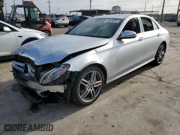 2019 Mercedes-Benz E-Class E 300 with VIN WDDZF4JB9KA582874, listed as a Copart auction lot 53976235 with 42,445 mi miles and Salvage Title. Bid and sale history available at carsss.com. Image 1.