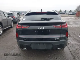 2023 Infiniti QX55 Essential with VIN 3PCAJ5KR7PF100554, listed as a IAAI auction lot 41498341 with 28,624 mi miles and . Bid and sale history available at DreamBid. Image 16.