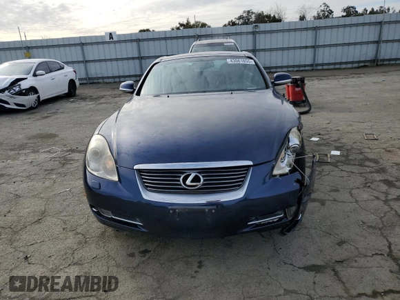 2006 Lexus SC with VIN JTHFN48Y569009647, listed as a Copart auction lot 43081855 with 71,351 mi miles and Salvage Title. Bid and sale history available at carsss.com. Image 5.