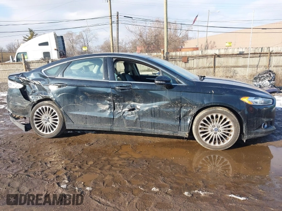 2014 Ford Fusion Titanium with VIN 3FA6P0K90ER336116, listed as a IAAI auction lot 41559792 with 132,852 mi miles. Bid and sale history available at carsss.com. Image 13.