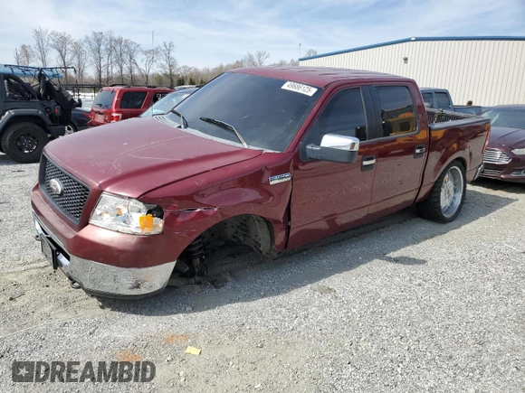 2006 Ford F-150 XLT with VIN 1FTRW14WX6KC17353, listed as a Copart auction lot 49686125 with 141,117 mi miles and Salvage Title. Bid and sale history available at carsss.com. Image 1.