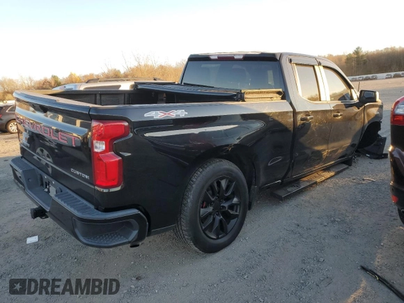 2019 Chevrolet Silverado 1500 Custom with VIN 1GCRYBEH8KZ275382, listed as a Copart auction lot 81099864 with 61,725 mi miles and Salvage Title. Bid and sale history available at DreamBid. Image 3.
