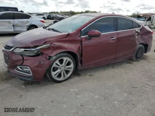 2016 Chevrolet Cruze Premier with VIN 1G1BG5SM9G7312331, listed as a Copart auction lot 42729485 with 147,210 mi miles and Salvage Title. Bid and sale history available at carsss.com. Image 1.