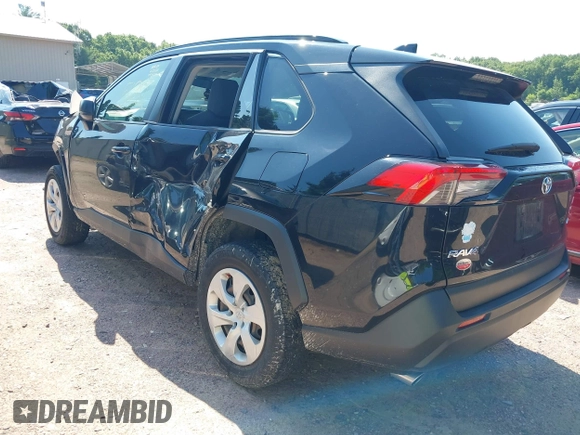 2019 Toyota RAV4 LE with VIN JTMH1RFV9KD515999, listed as a IAAI auction lot 42635692 with 87,345 mi miles and . Bid and sale history available at DreamBid. Image 3.