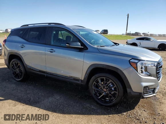 2024 GMC Terrain SLE with VIN 3GKALTEG9RL343588, listed as a Copart auction lot 58863115 with 22,252 mi miles and Salvage title. Bid and sale history available at DreamBid. Image 4.