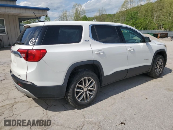 2018 GMC Acadia SLE with VIN 1GKKNRLA7JZ143208, listed as a Copart auction lot 55074595 with 67,027 mi miles and Salvage title. Bid and sale history available at DreamBid. Image 3.