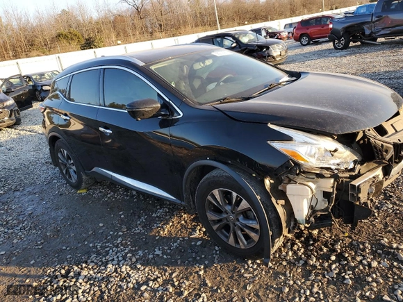 2017 Nissan Murano SL with VIN 5N1AZ2MGXHN117432, listed as a Copart auction lot 88562565 with 88,391 mi miles and Salvage Title. Bid and sale history available at carsss.com. Image 4.