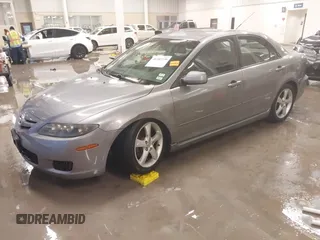 2008 Mazda 6 i Sport VE with VIN 1YVHP80C385M19167, listed as a IAAI auction lot 41282729 with 203,185 mi miles. Bid and sale history available at carsss.com. Image 19.