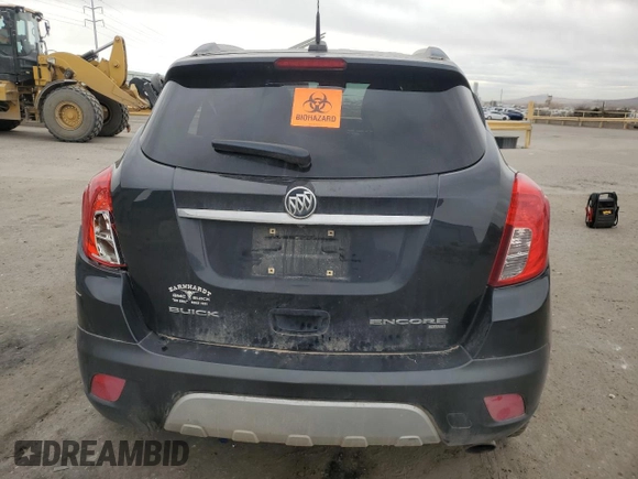 2016 Buick Encore with VIN KL4CJESB4GB637701, listed as a Copart auction lot 46697865 with 138,848 mi miles and Salvage Title. Bid and sale history available at DreamBid. Image 6.