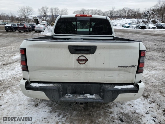 2023 Nissan Frontier PRO-4X with VIN 1N6ED1EK5PN625823, listed as a Copart auction lot 44684085 with 28,770 mi miles and Salvage Title. Bid and sale history available at carsss.com. Image 6.