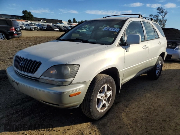 1999 Lexus RX 300 Luxury SUV with VIN JT6HF10U6X0083087, listed as a Copart auction lot 88370175 with 261,340 mi miles and Clean Title. Bid and sale history available at carsss.com. Image 1.