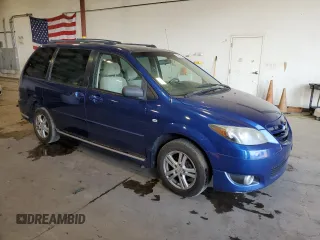2005 Mazda MPV LX with VIN JM3LW28A650543047, listed as a Copart auction lot 68683744 with 298,524 mi miles and Salvage Title. Bid and sale history available at carsss.com. Image 4.