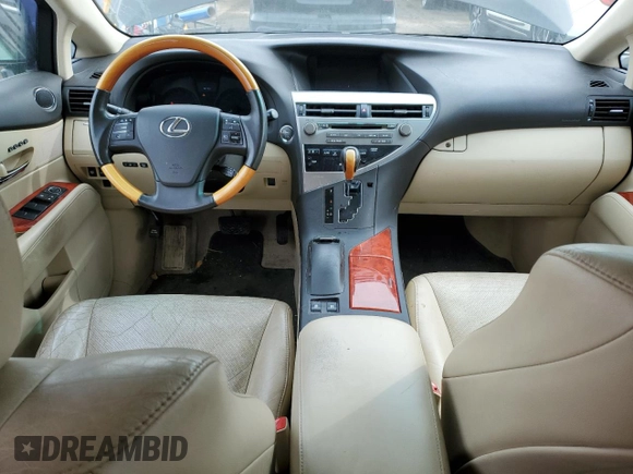 2010 Lexus RX 350 with VIN 2T2BK1BA5AC058607, listed as a Copart auction lot 46995305 with Not Provided miles and Salvage Title. Bid and sale history available at DreamBid. Image 8.