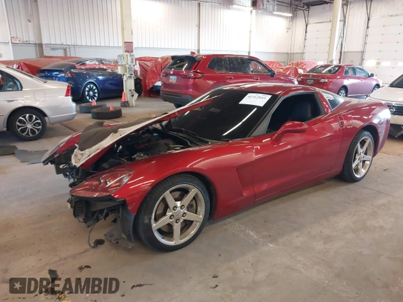 2005 Chevrolet Corvette with VIN 1G1YY24U755114259, listed as a IAAI auction lot 41312843 with 57,254 mi miles. Bid and sale history available at carsss.com. Image 18.